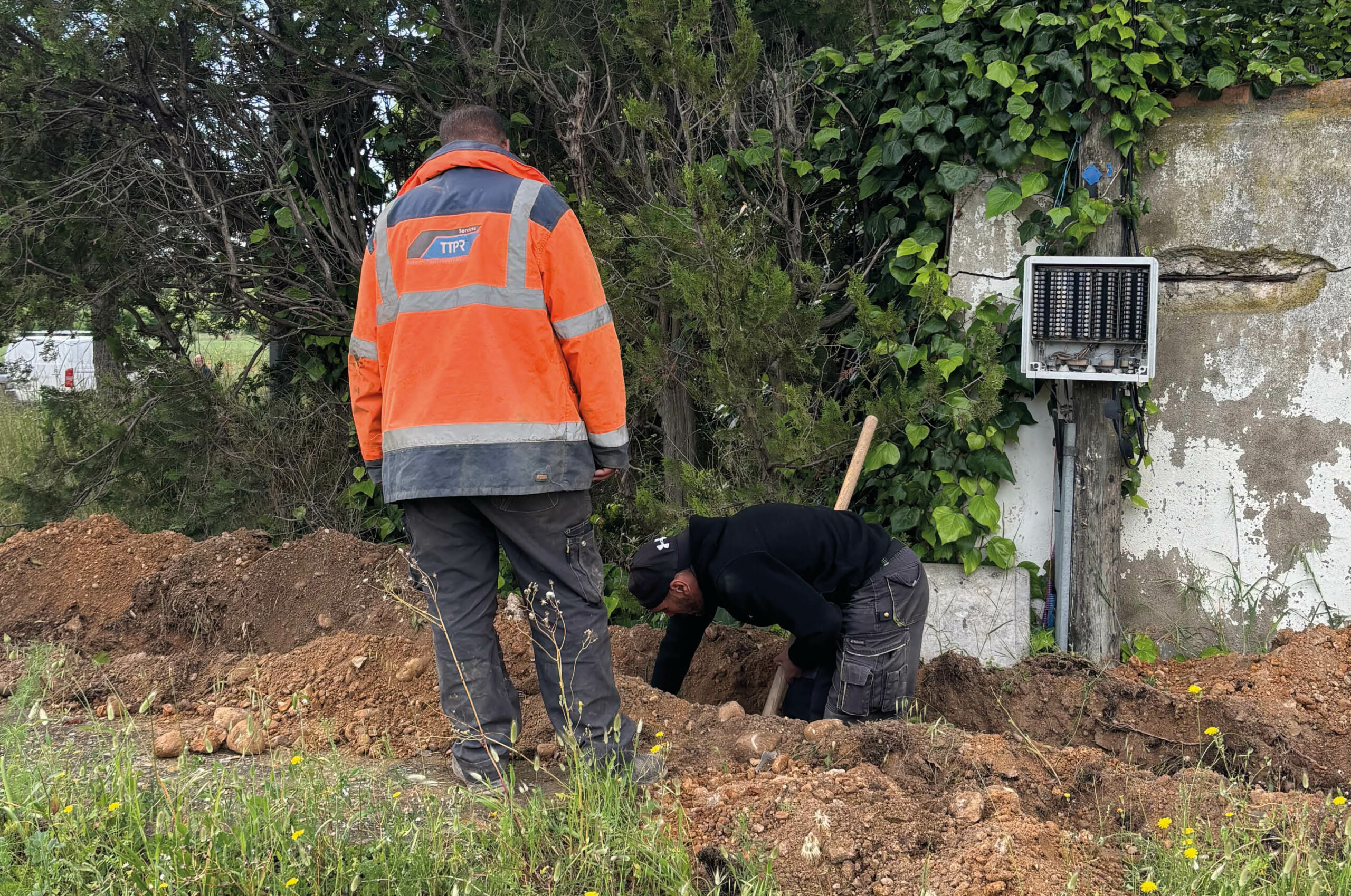 installation du réseau d’eau potable